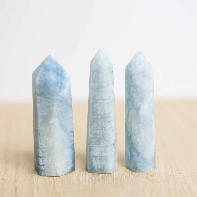 Crystals- Aquamarine Polished Point- Medium