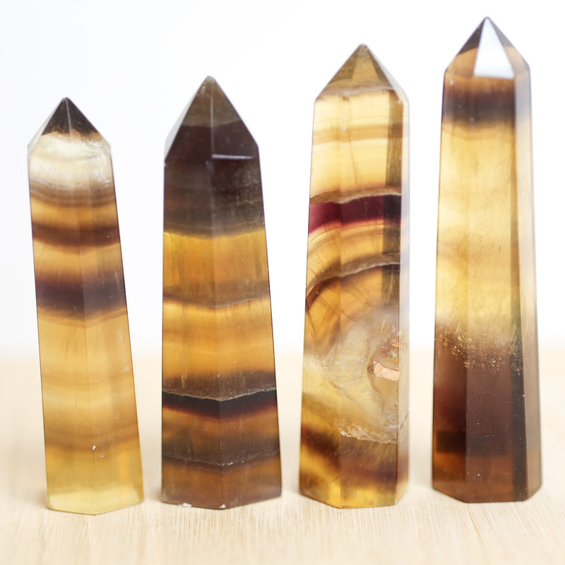 Crystals- Yellow Fluorite Point- Large