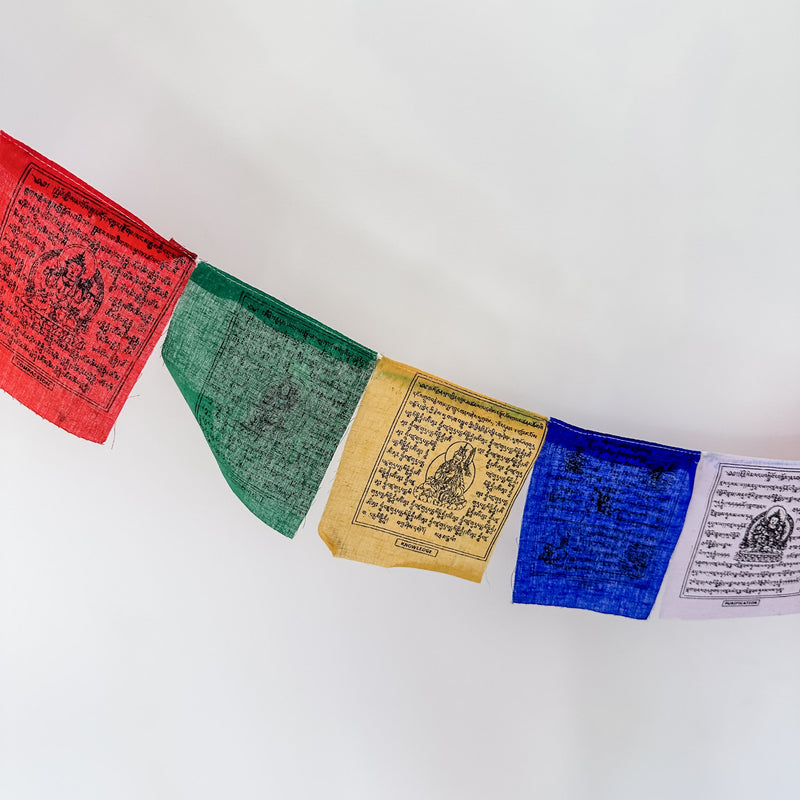 Prayer Flags- Small Tibetan Cotton 112cm