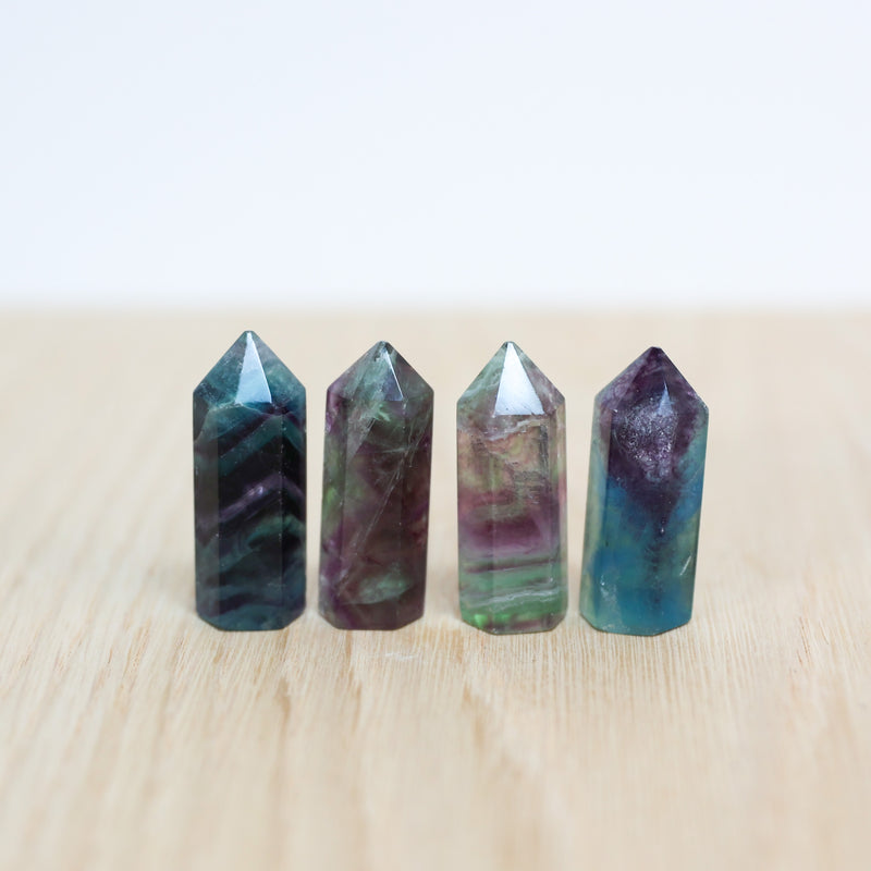 Crystals- Rainbow Fluorite Point- Mini