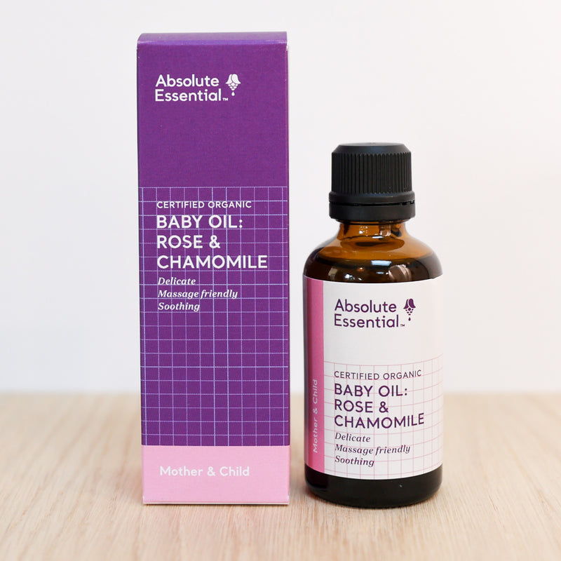 Absolute Essential Baby Oil: Rose & Chamomile