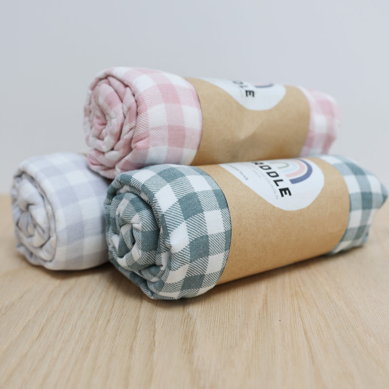 Annabel Trends- Muslin Wraps Gingham- 3 colours